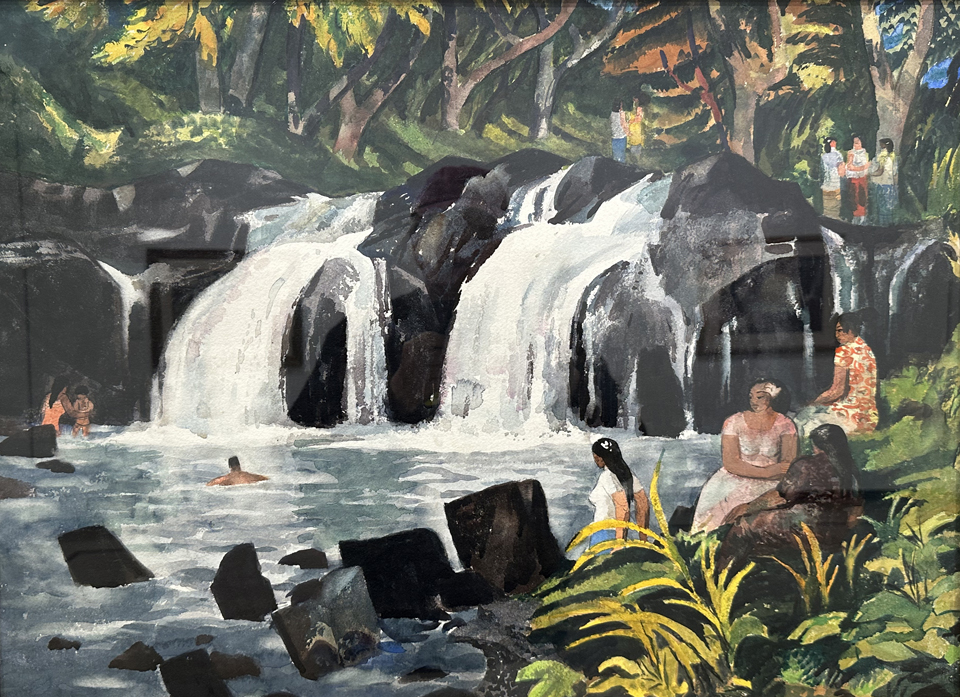 Millard Sheets, 1907-1989, Hawaiian Waterfall, c1950