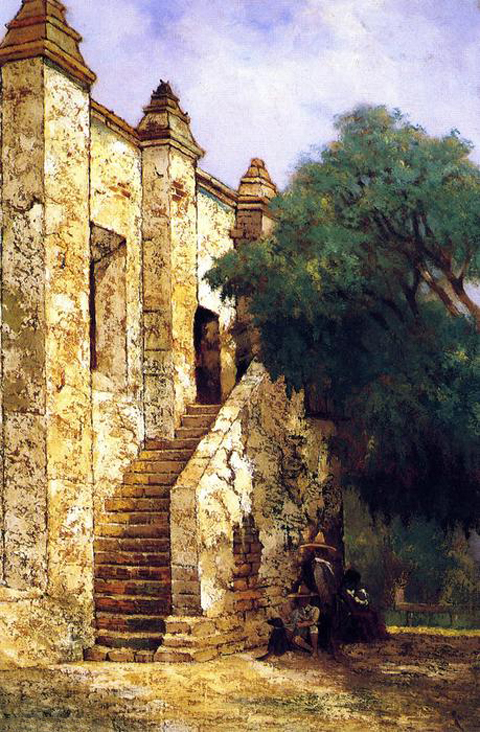 Edwin Deakin Stairway at Misson an Gabriel