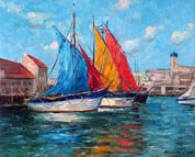 Alexander Dzigurski Adriatic Fishing Boats
