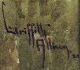 Grace Allison Griffith Grazing Sheep Sonoma 1924 Signature