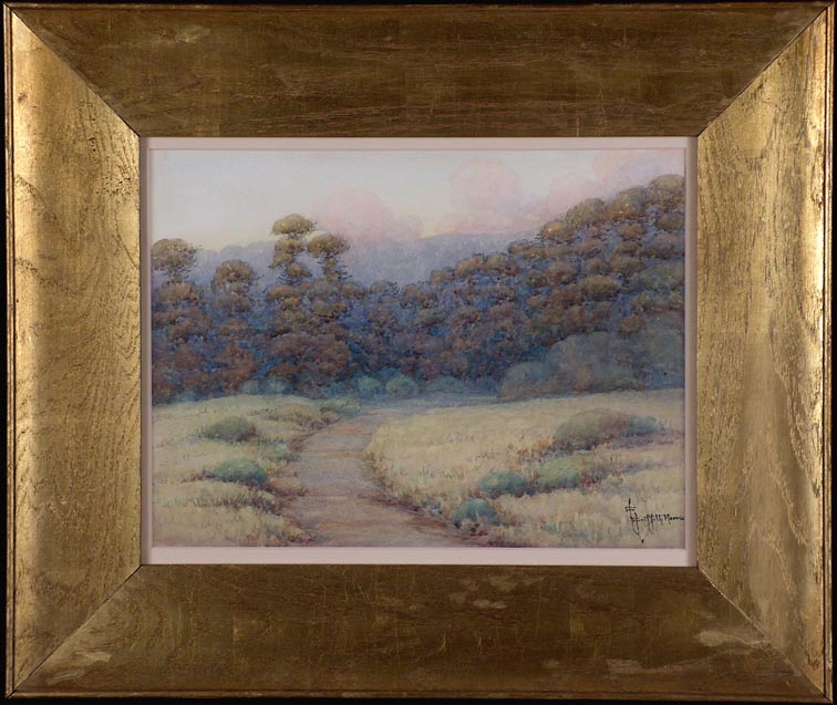Grace Allison Griffith Harris Woodland Path with Frame