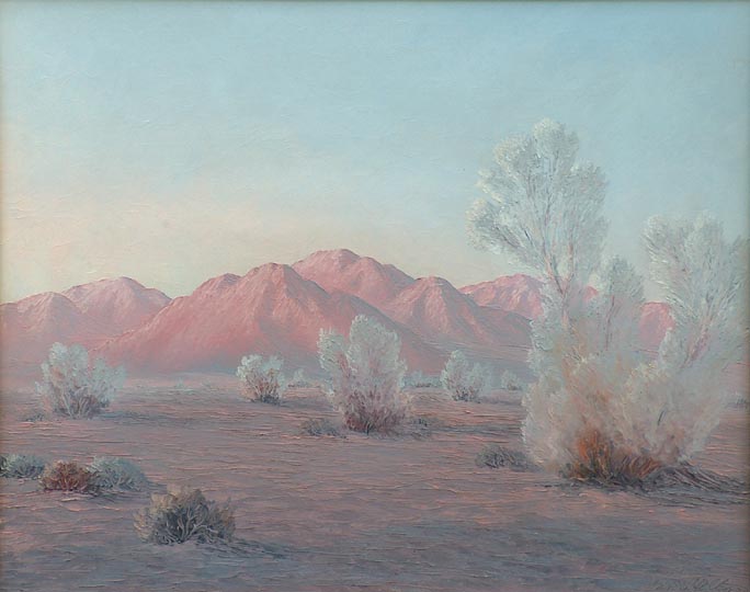 John W Hilton Smoke Trees California Desert 1956