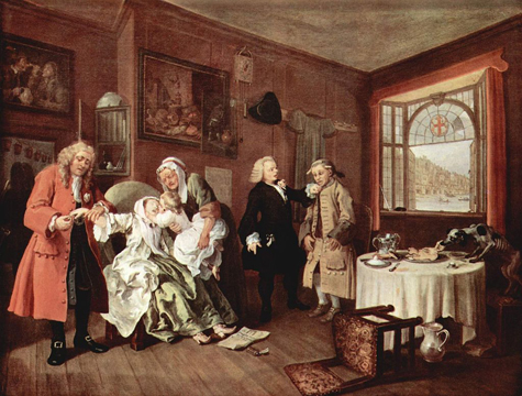 William Hogarth The Lady's Death