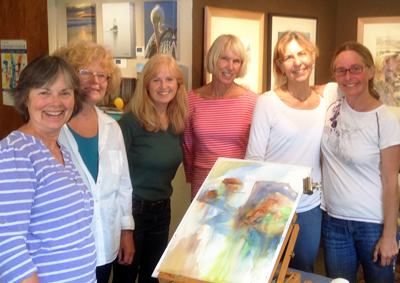 Jean Warren Painting Demo with Guests July 23 2014