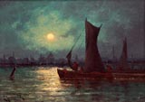Carl Henrick Jonnevold Moonrise over the Thames