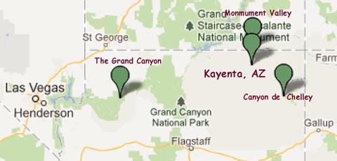 Kayenta AZ Map