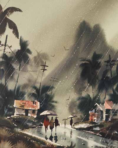 Robert Landry Hawaiian Rain Painting