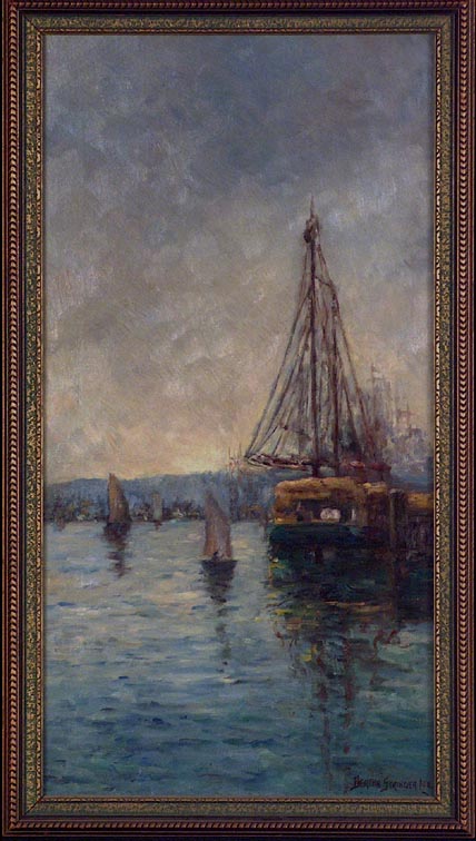 Bertha Stringer Lee Hay Barge San Francisco Bay with Frame