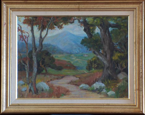 Louise Lewis Study of Marion Wachtel California landscape