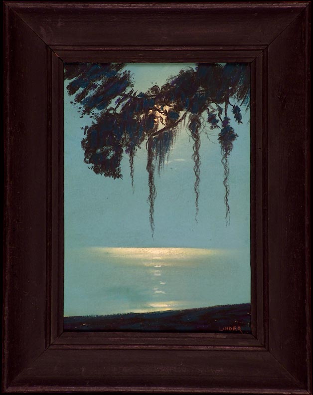 Harry Linder Moonlit Silhouette with Frame