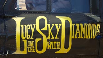 Lucy in the Sky with Diamonds Helicopter Art