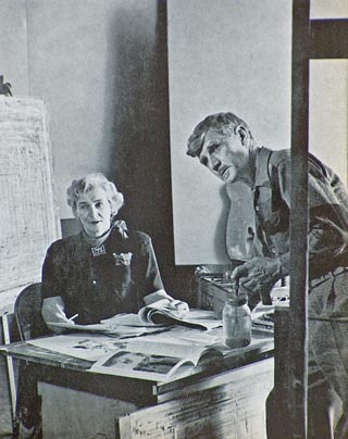 Mary and Conrad Buff in Painters of the Desert