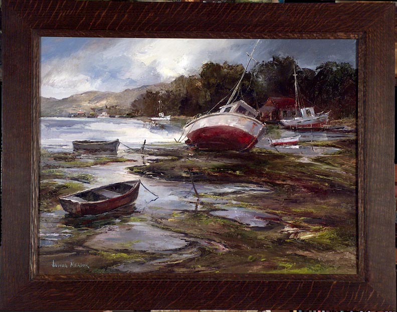 Joshua Meador Left by the Tide with Quartersawn Oak Frame