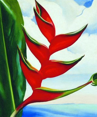 Georgia O'Keeffe, Heliconia, 1939 painted after a trip to Maui in 1939