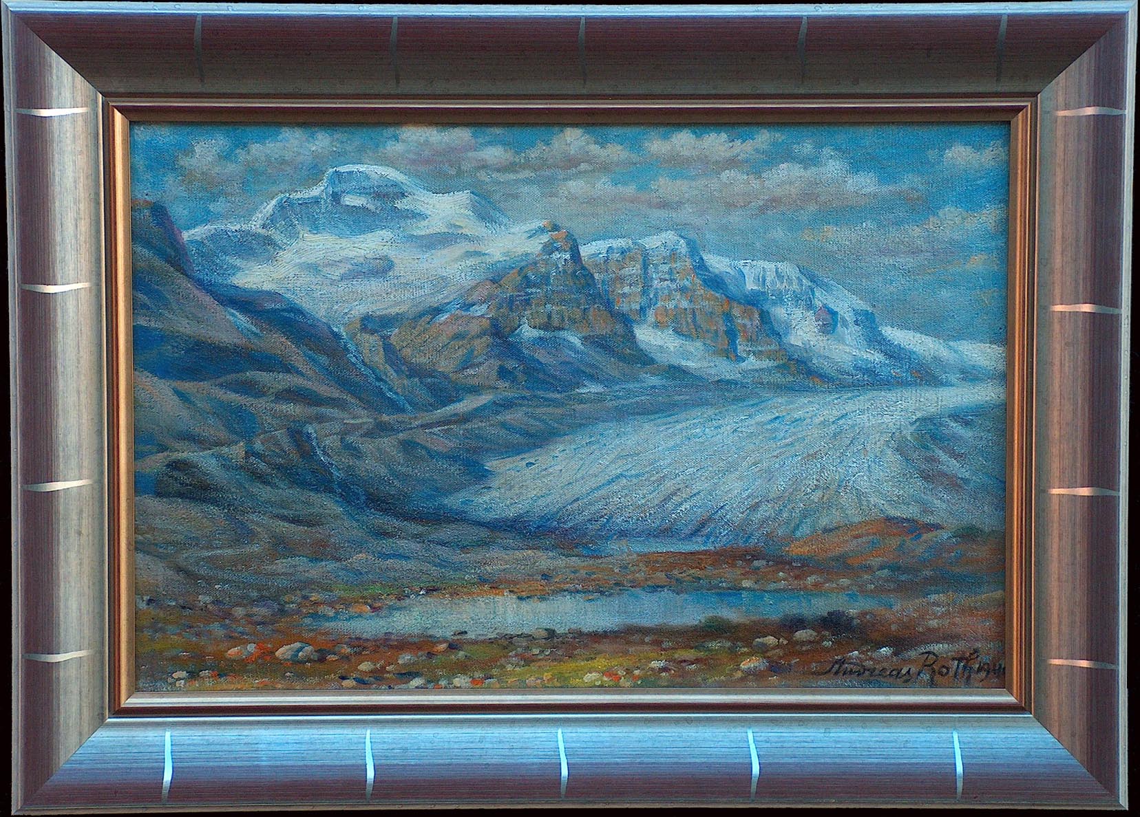 Andreas Roth Mt Athabaska Icefield with Frame