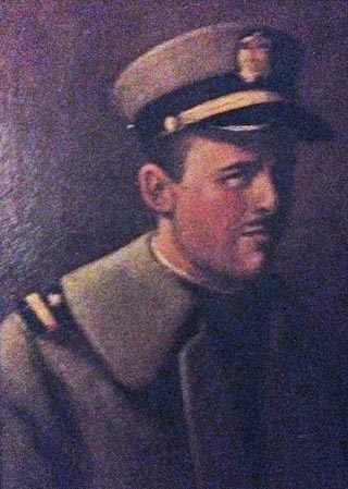 Karl Schmidt, self portrait in Navy uniform
