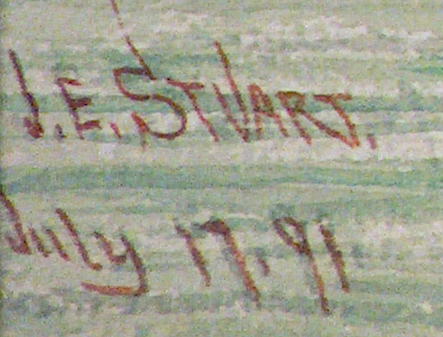 James Everett Stuart Exposed Reef Sitka 1891 Signature