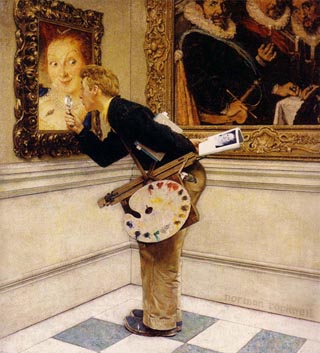 Norman Rockwell The Art Critic