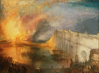 Burning of the Houses of Lords and Commons JMW Turner