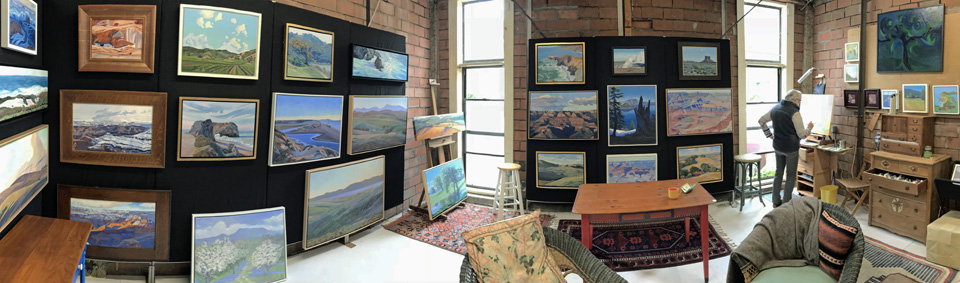 Linda Sorensen in her studio May 25, 2018