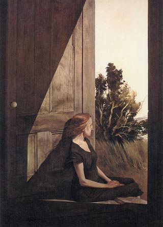 Christina Olson Back Door Porch, 1947
