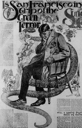 SF Gate Green Terror Headline Magazine Section Jan 20 1901