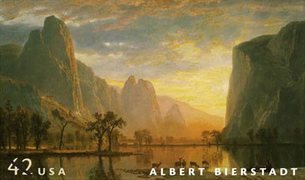 Albert Bierstadt Yosemite Valley Stamp