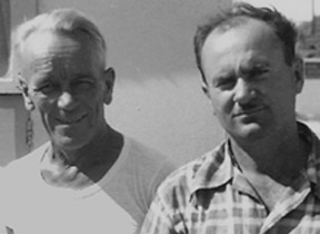 Fred Chisnall and Carl Bray, desert artists and friends