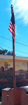 Christos Running Fence Last Remaining Post Valley Ford CA Post Office