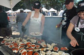 Bodega Bay Fish Fest BBQd Oysters