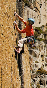 Jerry Dodrill Rock Climbing