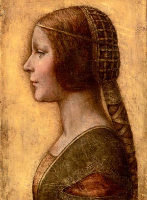 Leonardo da Vinci Portrait of a Young Woman
