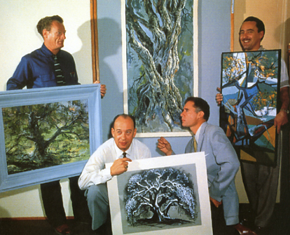 Four Artists Paint One Tree Joshua Meador, Marc Davis, Eyvind Earle, and Walt Paragoy