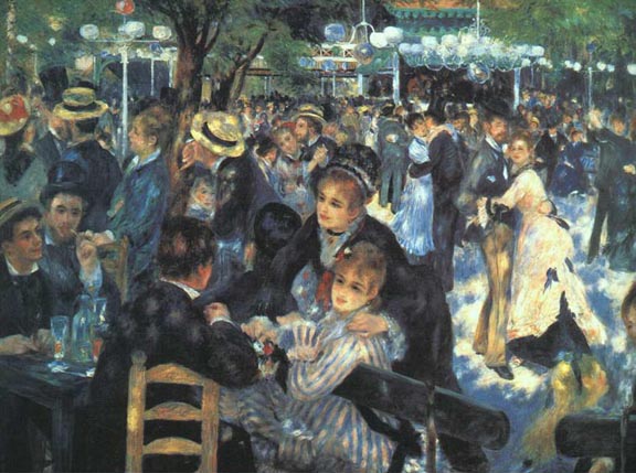 Auguste Renoir Dance at Le Moulin de la Galette, Montmartre