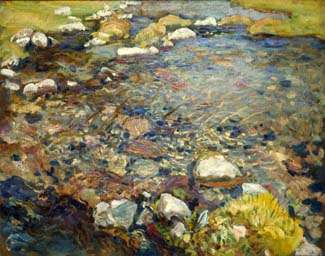 John Singer Sargent A Stream Over Rocks 1919