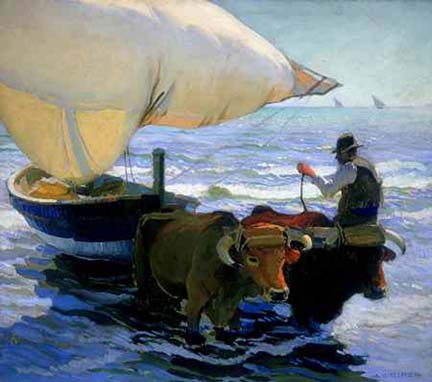 Arthur G Rider Bringing in the Boats