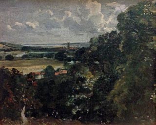 John Constable, Dedham from near Gun Hill Langham, 1815
