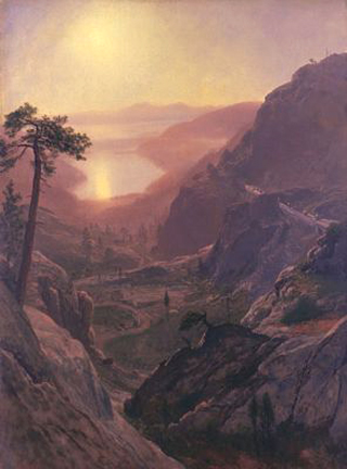 Albert Bierstadt View of donner Lake California