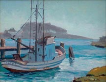 Jon Blanchette Fishing Boat in Inner Bay Midsized Thumbnail