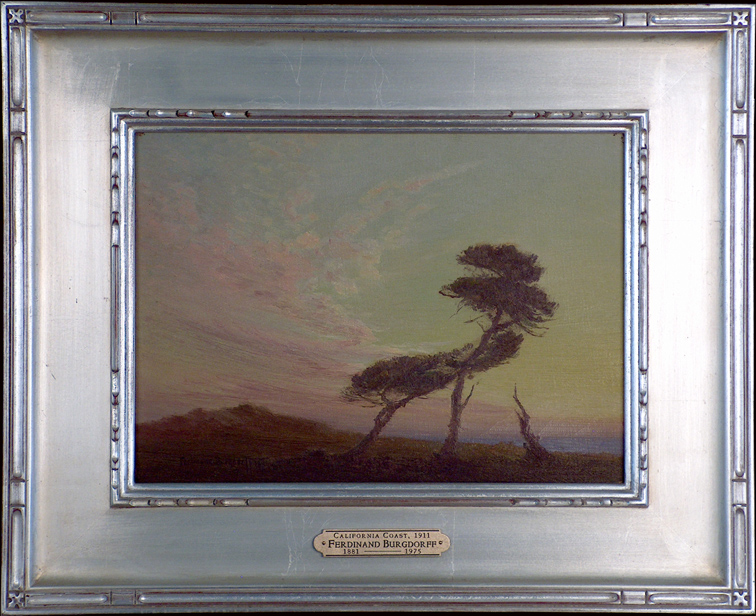 Ferdinand Burgdorff California Coast 1911 with Frame