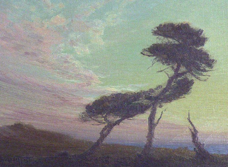 Ferdinand Burgdorff California Coast 1911 Closeup