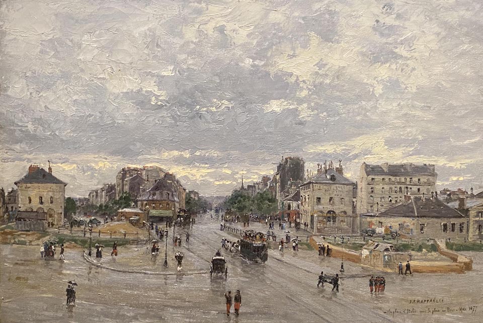Jean-Francois Raffaelli 1850-1924, The Place D'Italie after the Rain, 1877