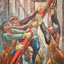 Emanuel Romano, Construction Workers, Solidarity in Action, 1941