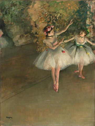 Edgar Degas  Two Dancers on Stage 1874