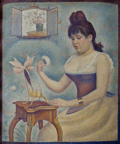 Georges Seurat, Young Woman Powdering Herself, 1889 - 90
