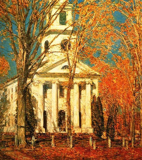 Childe Hassam, Church at Old Lymn, CT, 1905, Albright-Knox Art Gallery, Buffalo, NY