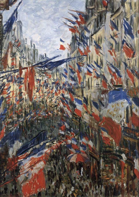 Claude Monet, Rue Montorgueil with Flags, 1886, Private Collection