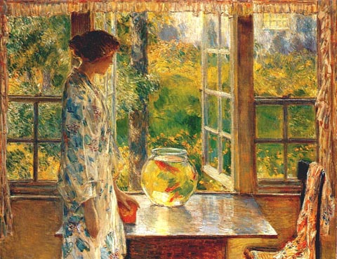 Childe Hassam, The Goldfish Window, 1916 Currier Museum of Art, Manchester, New Hampshire