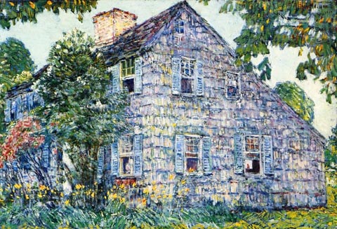 Childe Hassam, Old House, East Hampton, NY, I do not yet know the location of this painting
