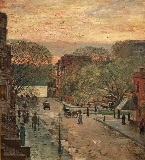 Childe Hassam, Spring on West 78th Street, NYC, 1905, Private Collection, on loan to the Seattle Art Museum